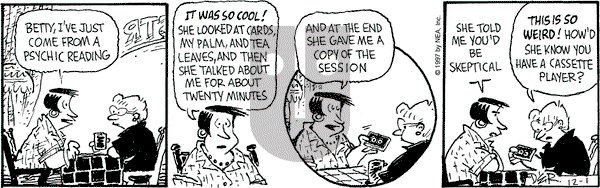 Betty on Monday December 1, 1997 Comic Strip