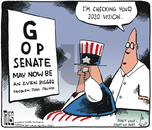 Tom Toles on Tuesday December 31, 2019 Comic Strip