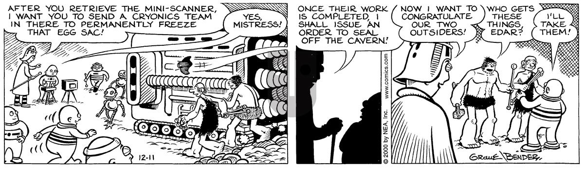 Alley Oop - Monday December 11, 2000 Comic Strip
