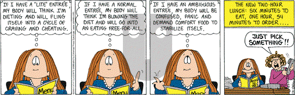 Cathy Classics on Thursday January 30, 2003 Comic Strip