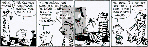 Calvin and Hobbes - Tuesday September 11, 2018 Comic Strip
