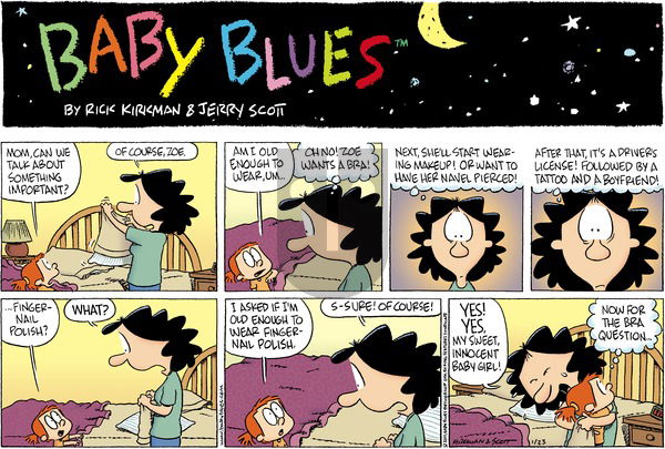 Baby Blues on Sunday January 23, 2011 Comic Strip