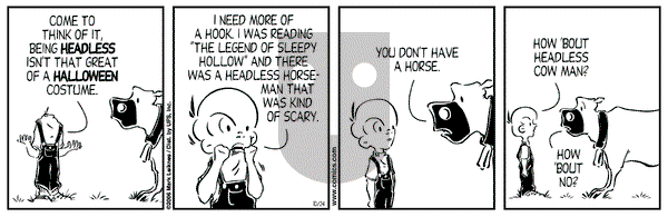 Cow and Boy Classics - Tuesday October 24, 2006 Comic Strip