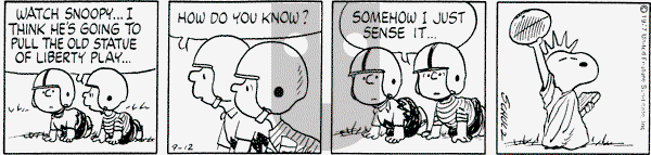 Peanuts - Monday September 12, 1977 Comic Strip