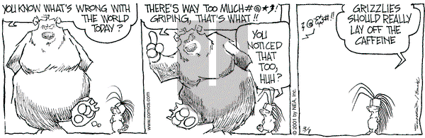 The Grizzwells on Wednesday March 7, 2001 Comic Strip