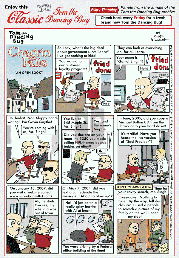 Tom the Dancing Bug on Thursday December 5, 2019 Comic Strip