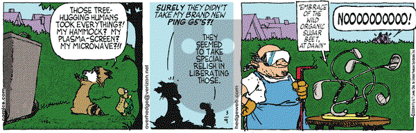 Over the Hedge on Wednesday April 19, 2006 Comic Strip