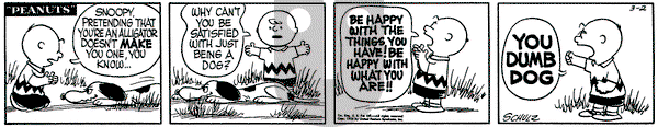 Peanuts on Friday March 2, 1956 Comic Strip