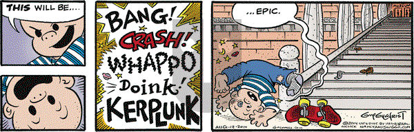 Nancy on Tuesday August 12, 2014 Comic Strip