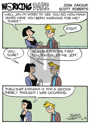Working Daze on Tuesday June 16, 2009 Comic Strip