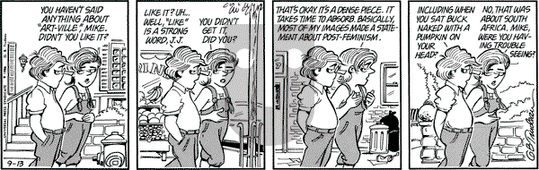 Doonesbury on Saturday September 13, 1986 Comic Strip