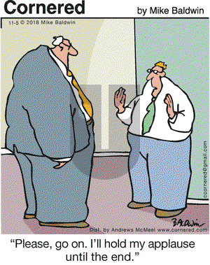Cornered on Monday November 5, 2018 Comic Strip