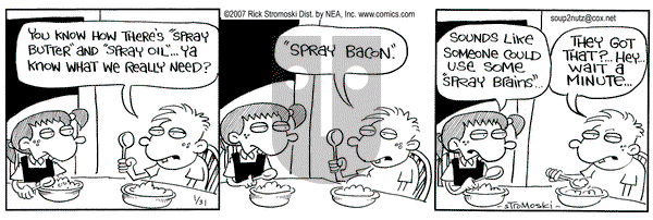 Soup to Nutz - Old on Wednesday January 31, 2007 Comic Strip