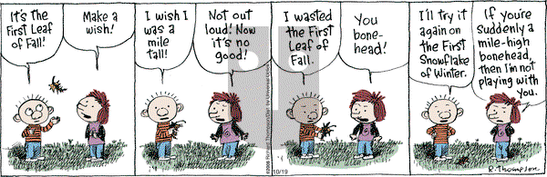 Cul de Sac on Saturday October 19, 2013 Comic Strip