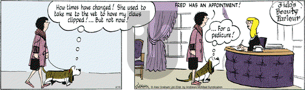 Fred Basset - Friday April 19, 2024 Comic Strip