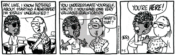 Luann on Saturday February 14, 1987 Comic Strip