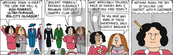 Cathy Classics on Monday September 18, 2000 Comic Strip