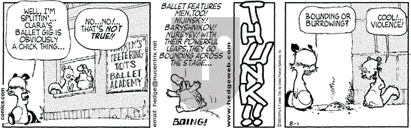 Over the Hedge on Friday August 1, 2003 Comic Strip