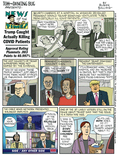 Tom the Dancing Bug on Monday August 24, 2020 Comic Strip