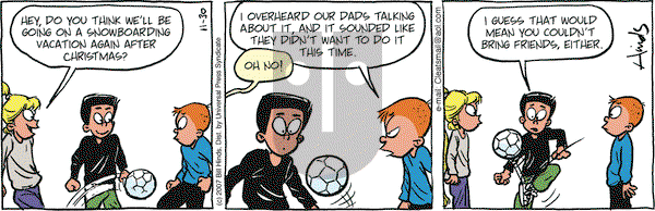 Cleats on Friday November 30, 2007 Comic Strip