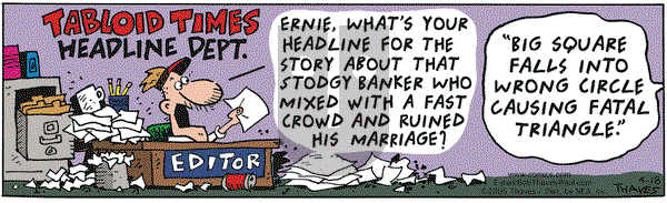 Frank and Ernest on Monday April 18, 2005 Comic Strip