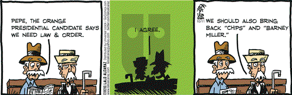 La Cucaracha on Tuesday October 11, 2016 Comic Strip