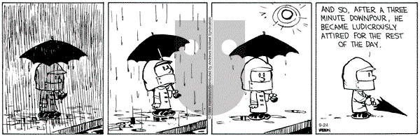 Calvin and Hobbes on Wednesday September 24, 2025 Comic Strip