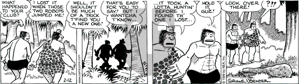 Alley Oop on Friday February 12, 1999 Comic Strip