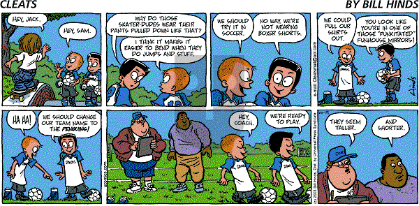 Cleats - Sunday October 19, 2003 Comic Strip