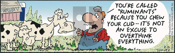 Frank and Ernest on Saturday February 15, 2014 Comic Strip