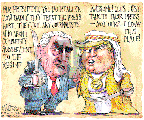 Matt Wuerker - Monday May 22, 2017 Comic Strip