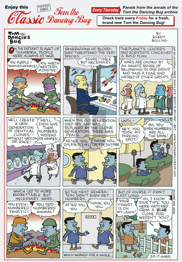 Tom the Dancing Bug on Thursday November 3, 2016 Comic Strip