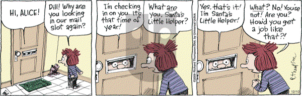 Cul de Sac on Wednesday December 10, 2014 Comic Strip