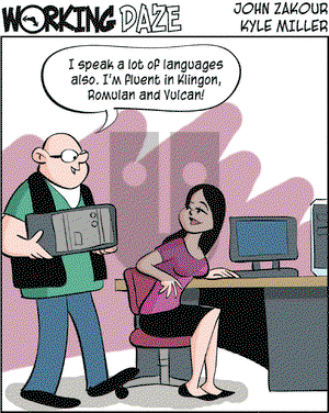 Working Daze on Saturday October 4, 2003 Comic Strip