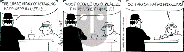 The Born Loser on Thursday November 15, 2001 Comic Strip