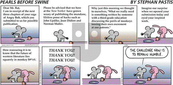 Pearls Before Swine on Sunday January 25, 2004 Comic Strip