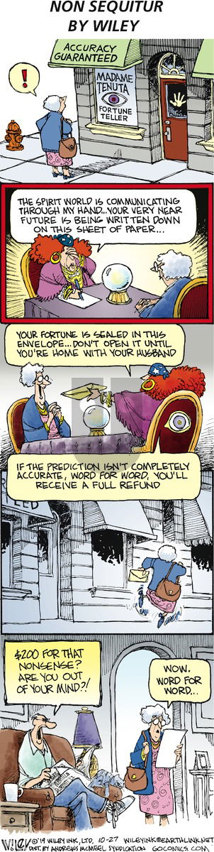 Non Sequitur on Sunday October 27, 2019 Comic Strip