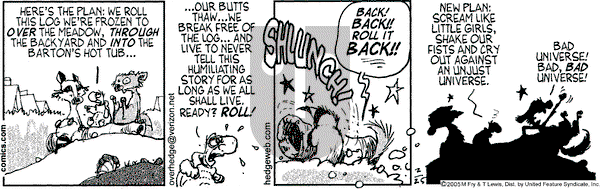 Over the Hedge on Friday February 25, 2005 Comic Strip