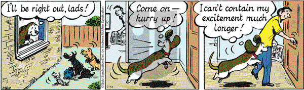 Fred Basset on Friday July 13, 2018 Comic Strip