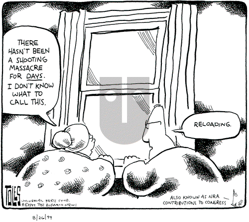 Tom Toles on Thursday August 26, 1999 Comic Strip