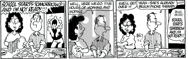Luann on Monday September 2, 1991 Comic Strip