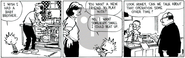 Calvin and Hobbes - Wednesday October 5, 2022 Comic Strip