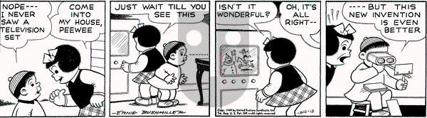 Nancy on Friday August 12, 1949 Comic Strip
