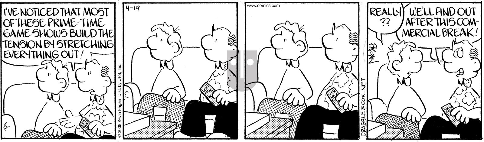 Drabble - Saturday April 19, 2008 Comic Strip