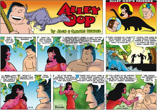 Alley Oop on Sunday October 18, 2009 Comic Strip