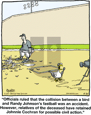 In the Bleachers - Monday April 30, 2001 Comic Strip