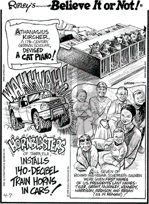 Ripley's Believe It or Not on Friday April 7, 2006 Comic Strip