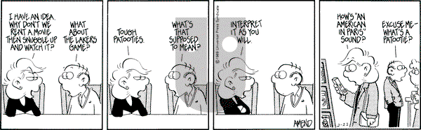 FoxTrot on Wednesday February 22, 1989 Comic Strip