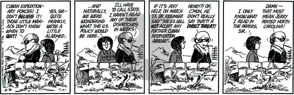 Doonesbury on Tuesday April 6, 1976 Comic Strip