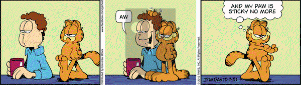 Garfield on Tuesday July 31, 2012 Comic Strip